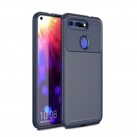 Coque Honor View 20 Carbone TPU Bleue