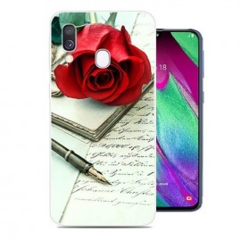 Coque Silicone Samsung Galaxy A20 Rose