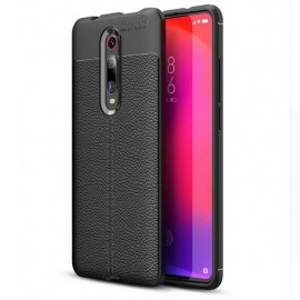 Coque Silicone Xiaomi MI 9T Cuir Noire 3D