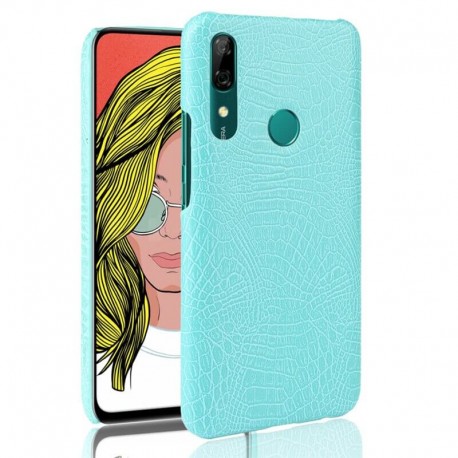 Coque Huawei P Smart Z Croco Cuir Turquoise