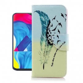 Etuis Portefeuille Samsung Galaxy A10 Oiseaux