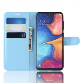 Etuis Portefeuille Samsung Galaxy A10 Simili Cuir Bleu