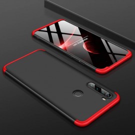 Coque 360 Xiaomi Redmi Note 8 Noire et Rouge