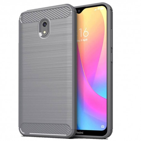 Coque Silicone Xiaomi Redmi 8A Brossé Grise
