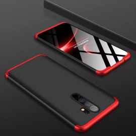 Coque 360 Xiaomi Redmi Note 8 Pro Noire et Rouge