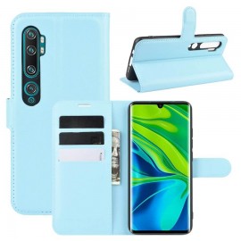 Etuis Portefeuille Xiaomi Mi Note 10 Simili Cuir Bleu