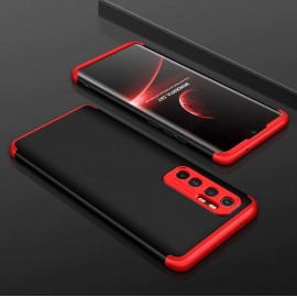 Coque 360 Xiaomi Mi Note 10 Lite Noire et Rouge