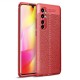 Coque Xiaomi Mi Note 10 Lite Tpu Cuir 3D Rouge