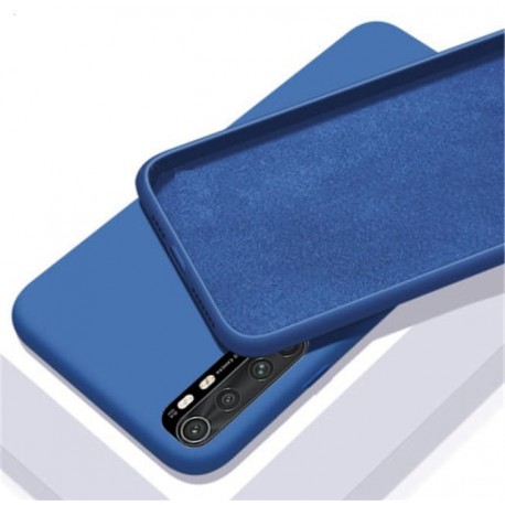 Coque Silicone Xiaomi Mi Note 10 Lite Soyeuse Bleue