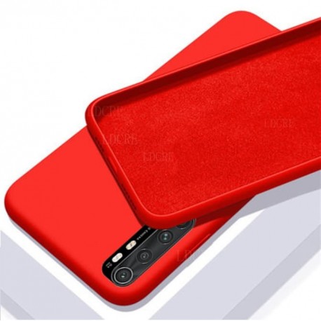 Coque Silicone Xiaomi Mi Note 10 Lite Soyeuse Rouge