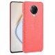 Coque Pocophone F2 Pro Cuir Rouge