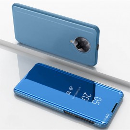 Etuis Pocophone F2 Pro Miroir Smart Bleu