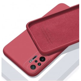 Coque Silicone Redmi Note 10 Pro Soyeuse Rouge