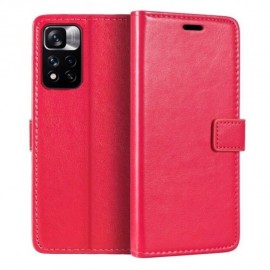 Etuis Portefeuille Xiaomi Redmi Note 11 Pro Cuir Rouge
