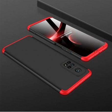 Coque 360 Xiaomi Redmi Note 11 Pro Noire et Rouge
