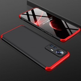 Coque Xiaomi 12 Noire et Rouge 360