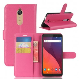 Etuis Portefeuille Wiko View Fonction Support Rose
