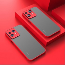 Coque Xiaomi 13 et Pro Silicone et acrylique Rouge
