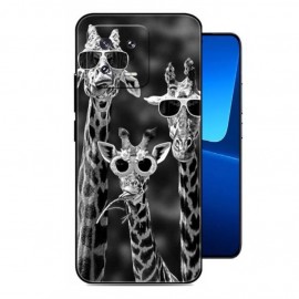 Coque silicone Xiaomi 13 ou Pro Girafes