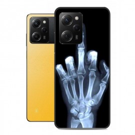 Coque Poco X5 Pro 5G silicone dessin Doigt
