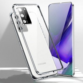 Coque complète Samsung Galaxy S23 Metal Magnetique Grise