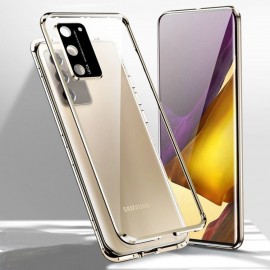 Coque complète Samsung Galaxy S23 Metal Magnetique Dorée