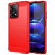 Coque Silicone Xiaomi Redmi Note 12 Pro Brossé Rouge
