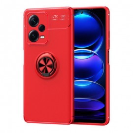 Coque Anneau Xiaomi Redmi Note 12 Pro Magnétique rouge