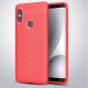 Coque Silicone Xiaomi Redmi Note 5 Pro Cuir 3D Rouge