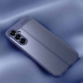 Coque Samsung Galaxy A34 5G Cuir Bleue