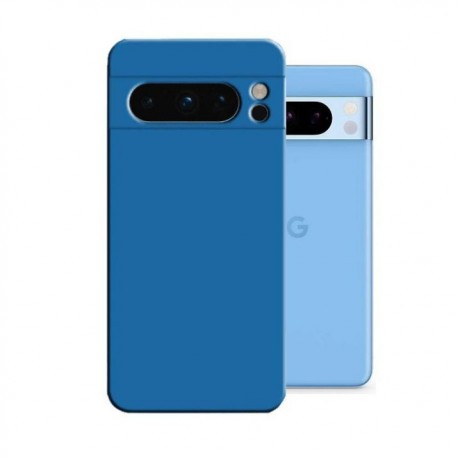 Coque Google Pixel 8 Pro liquide silicone soyeuse Bleue