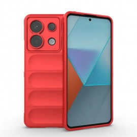 Coque Xiaomi Redmi note 13 4G ou 5G Gel Ondulée Rouge