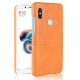 Coque Xiaomi Redmi Note 5 Pro Cuir Orange