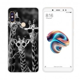Coque Silicone Xiaomi Redmi Note 5 Pro Girafes