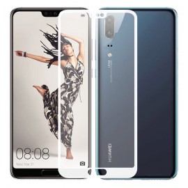 Verre trempé Huawei P20 Protecteur d'écran Blanc