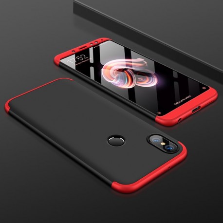 Coque 360 Xiaomi MI 6X Noir et Rouge
