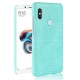 Coque Xiaomi MI 6X Croco Cuir Turquoise