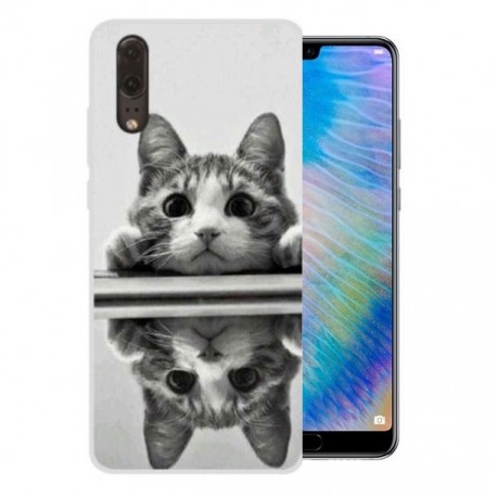 Coque Silicone Huawei P20 Chat