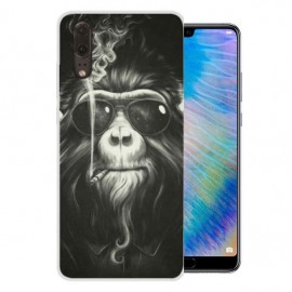 Coque Silicone Huawei P20 Singes