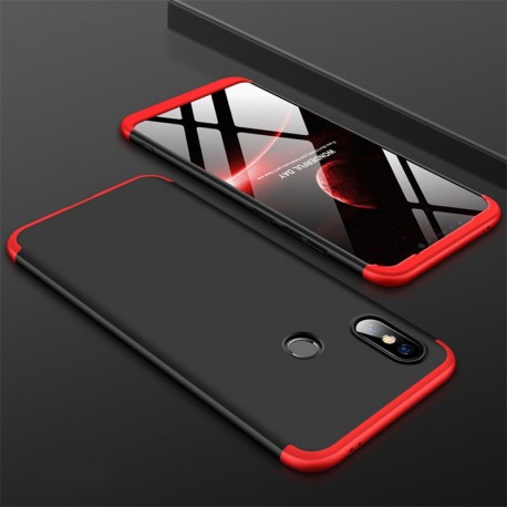 Coque 360 Xiaomi MI 8 Noir et Rouge