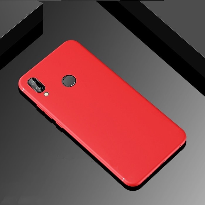 Coque Silicone Huawei P Smart Plus Extra Fine Rouge