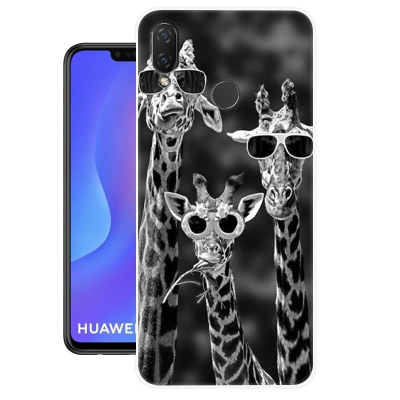 Coque Silicone Huawei P Smart Plus Girafes
