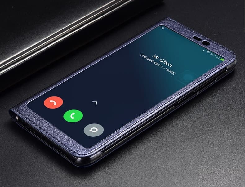 Etuis Xiaomi MI 8 SE Portefeuille Vision Bleu