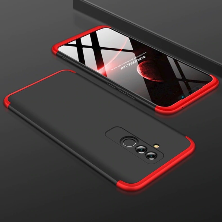 Coque 360 Huawei Mate 20 Lite Rouge et Noir.