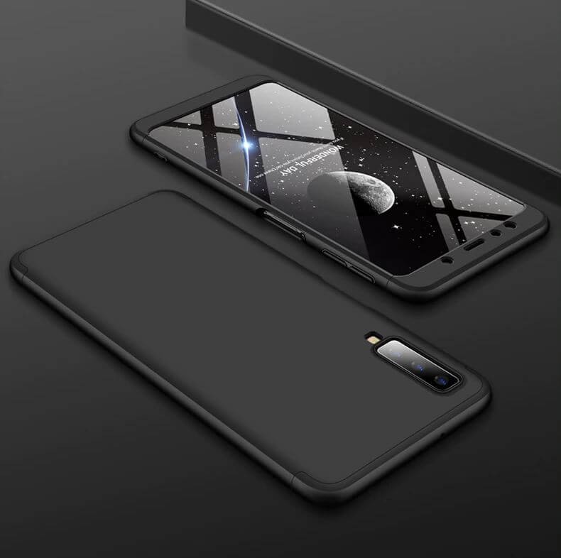 Coque 360 Samsung Galaxy A7 2018 Noir.