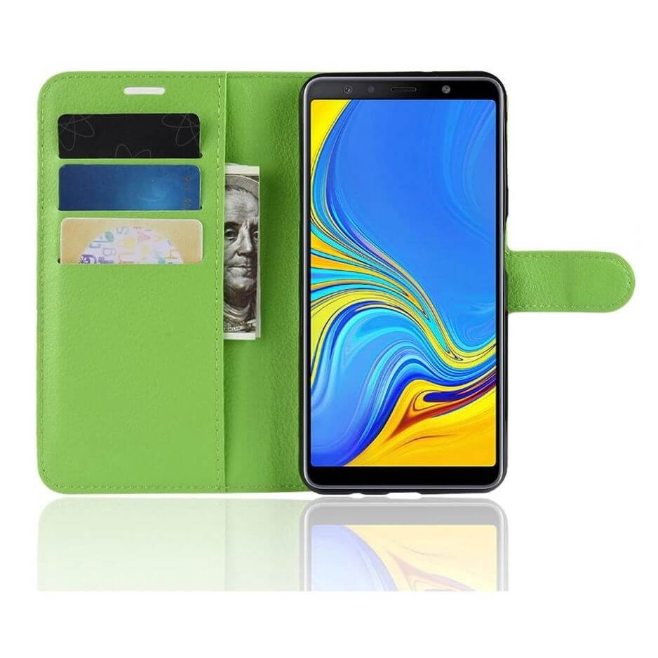 Coque Silicone Samsung Galaxy A7 2018 Extra Fine Verte