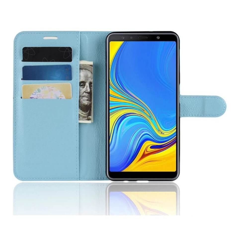Coque Silicone Samsung Galaxy A7 2018 Extra Fine Bleu
