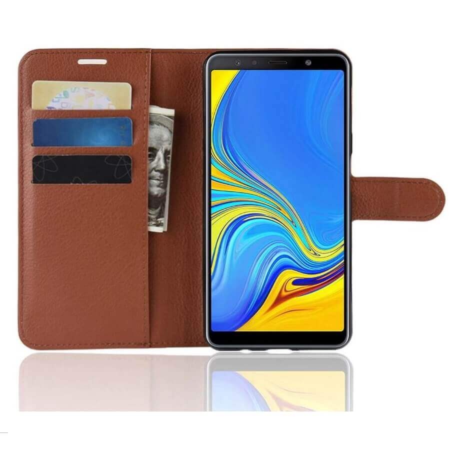 Coque Silicone Samsung Galaxy A7 2018 Extra Fine Marron