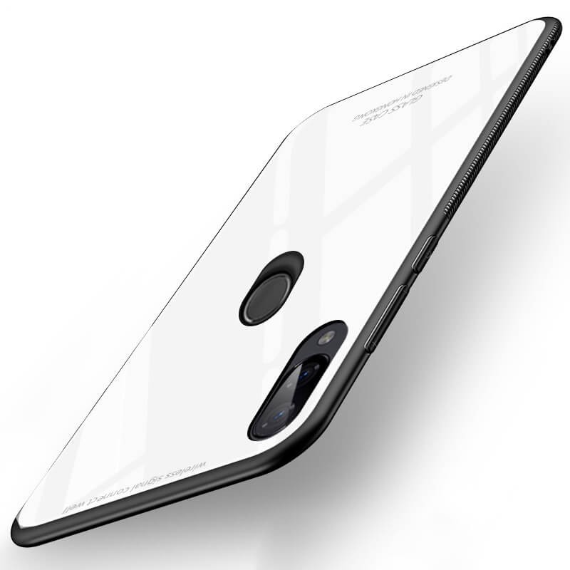 Coque Xiaomi Redmi Note 7 Blanche Silicone et Verre Trempé