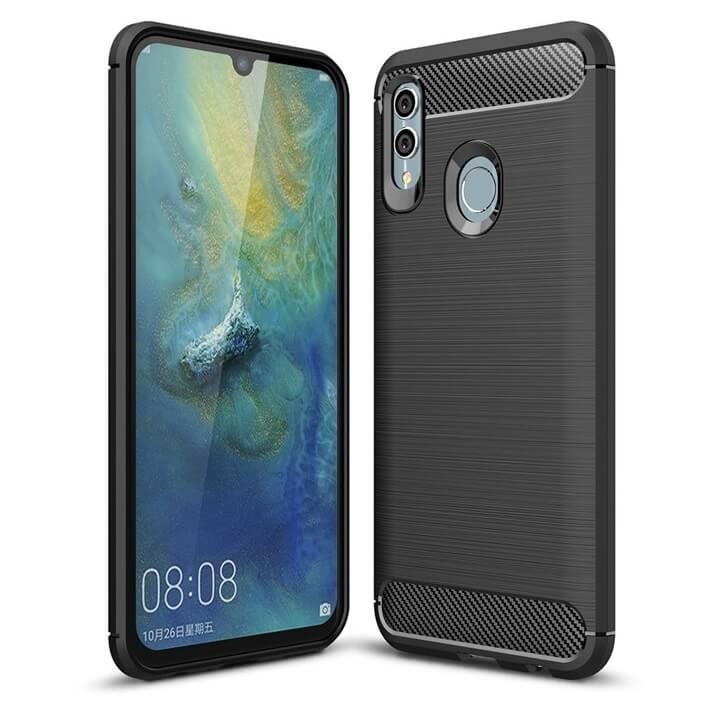 Coque Silicone Huawei P Smart 2019 Brossé Noire